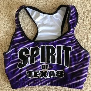 Spirit of Texas practice wear sports bra